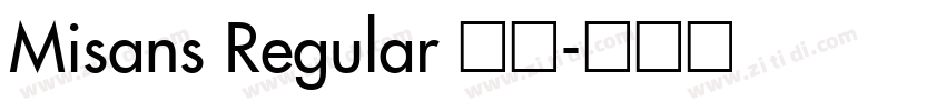 Misans Regular 常规字体转换
